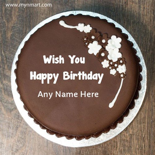 Beautiful New Birthday Chocolate Design Cake With Name