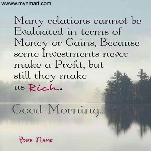Good Morning - Rich