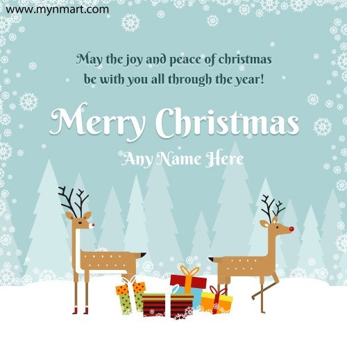 Merry Christmas 2018 Greeting card with Good Quotes