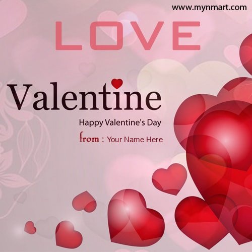 Valentines Day Wishes Name Image